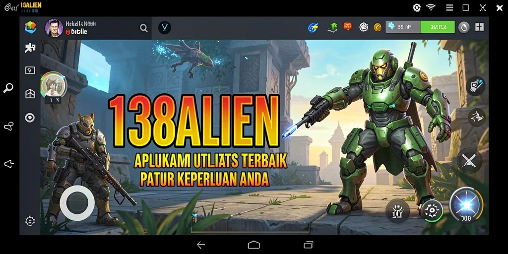 Tampilan interaktif dari aplikasi 138ALIEN yang memudahkan penggunaan.