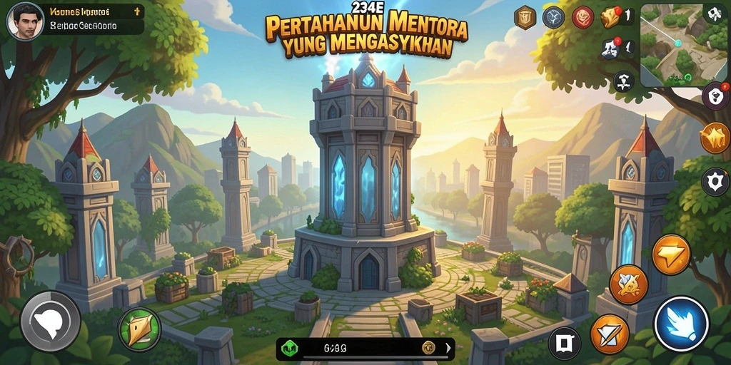 Tampilan gameplay <strong>234E</strong> yang menegangkan saat bertahan dari serangan musuh.