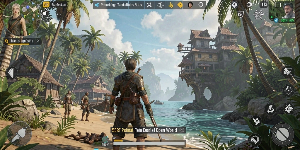 Screenshot utama 55RT memperlihatkan pengalaman eksplorasi Open World yang mendalam.