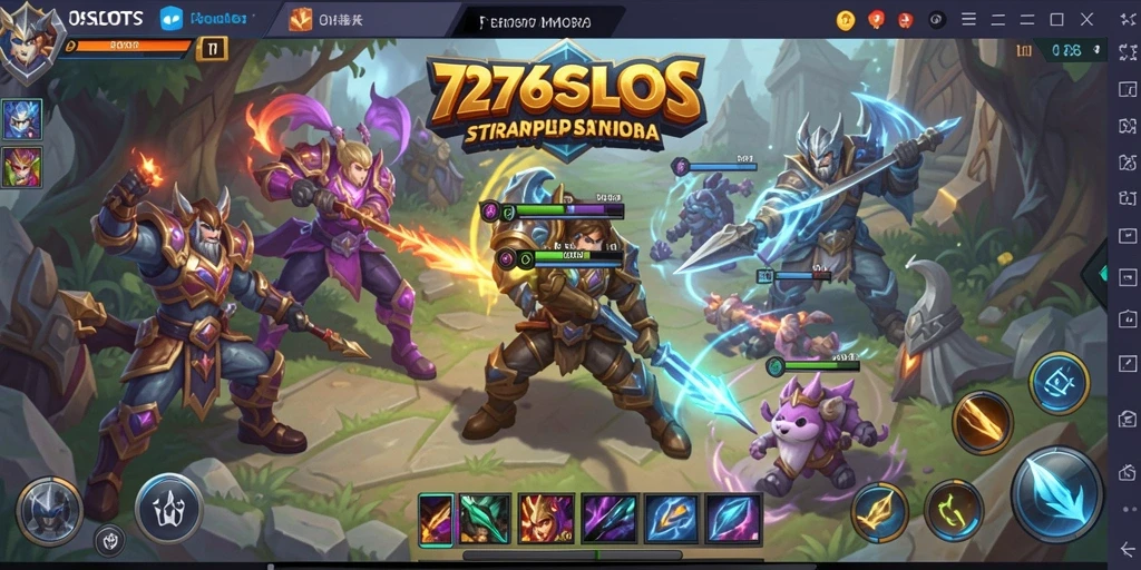 Tangkapan layar gameplay MOBA 7276SLOTS yang menegangkan.