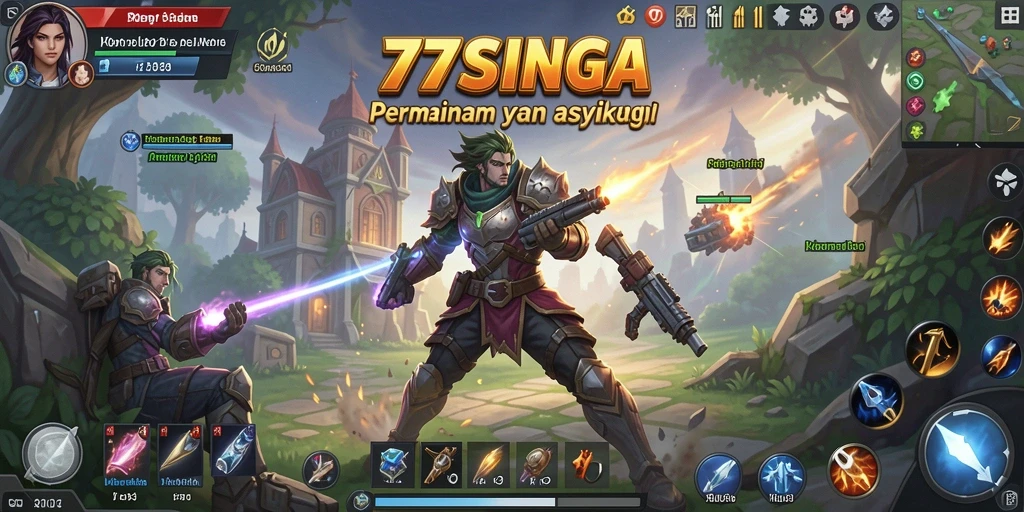 Tangkapan layar menunjukkan aksi seru dari gameplay SLG.
