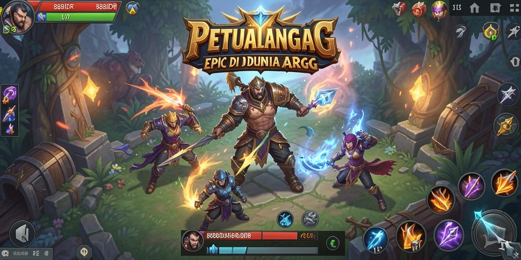 Tangkapan layar 888IDR menampilkan aksi pertarungan yang mendebarkan dalam dunia ARPG.