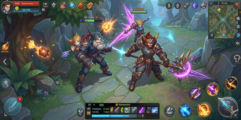 Menampilkan aksi seru dari gameplay ARPG di 9ZK.