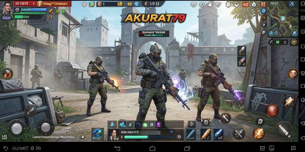Screenshot menunjukkan aksi strategis dalam gameplay AKURAT79.