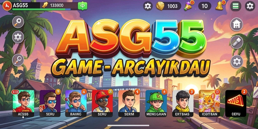 Screenshot menunjukkan aksi gameplay seru ASG55 dengan grafis menawan.