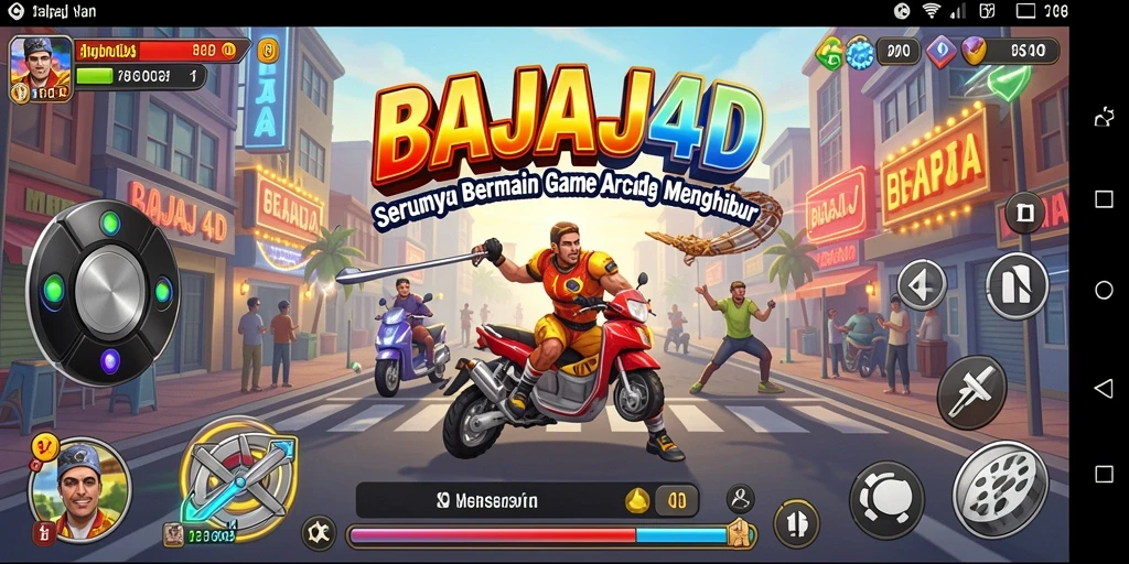 Tangkapan layar menampilkan aksi seru dalam game Arcade BAJAJ4D.