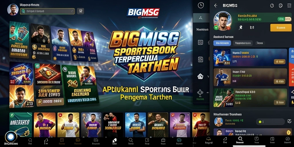 Tangkapan layar permainan menunjukkan pengalaman taruhan yang interaktif di BIGMSG.