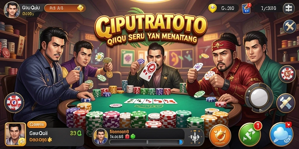 Tampilan gameplay seru QiuQiu di CIPUTRATOTO.