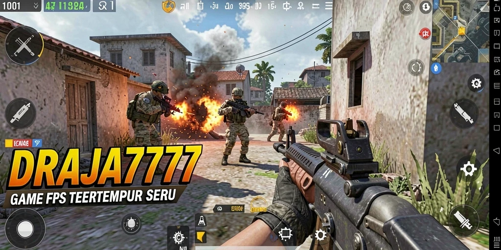 Tampilan menarik dari gameplay intens di DRAJA777.