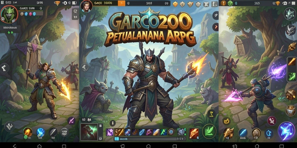 Tangkapan layar menunjukkan aksi seru dalam pertarungan ARPG yang mendebarkan.