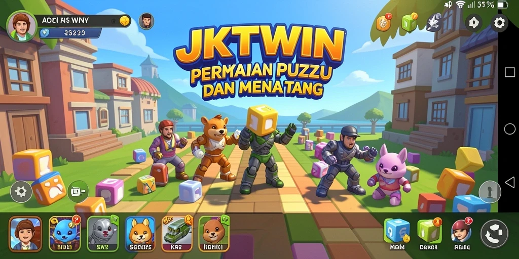 Tampilan screenshot JKTWIN menampilkan gameplay Puzzle yang menarik.