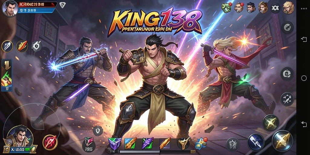 Tampilan pertarungan seru di KING138 yang penuh aksi.