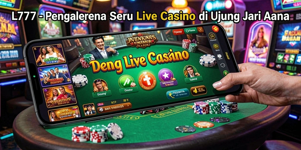 Tangkapan layar gameplay L777 menampilkan dealer yang sedang beraksi di meja roulette.