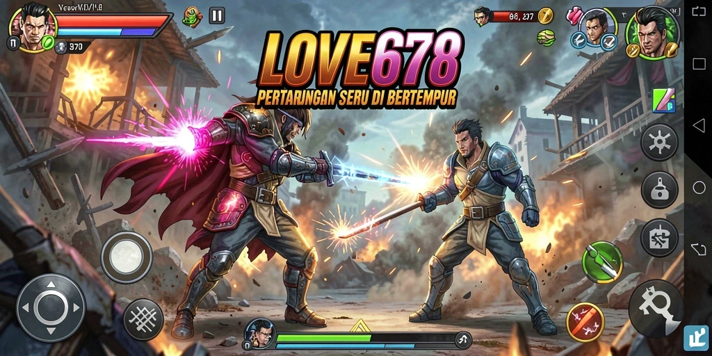 Tampilan seru dari pertarungan di LOVE678 dengan grafis yang menawan.