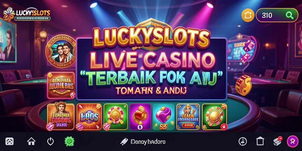 Gameplay Live Casino yang seru dan mendebarkan di LUCKYSLOTS.