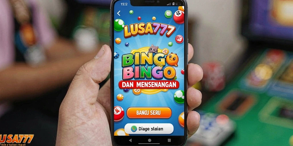 Tampilan gameplay seru dari LUSA777 saat bermain Bingo.