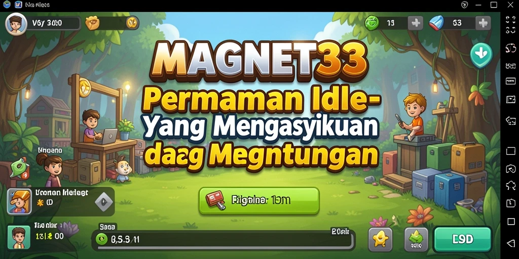 Tampilan gameplay Idle yang menawan dan menarik di MAGNET33.