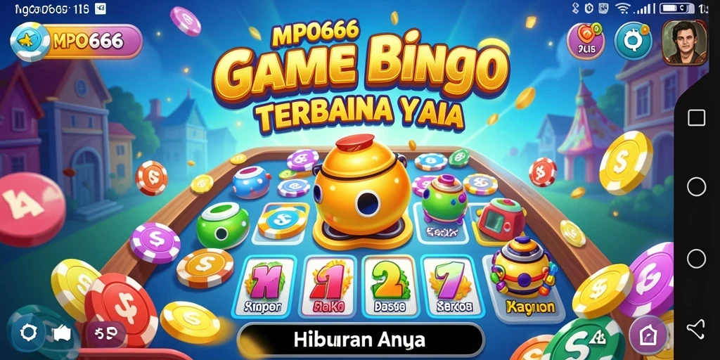 Screenshot utama MPO666 menampilkan momen seru permainan Bingo.