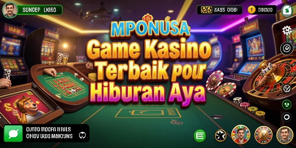 Tampilan gameplay menarik dari MPONUSA dengan fitur Kasino.