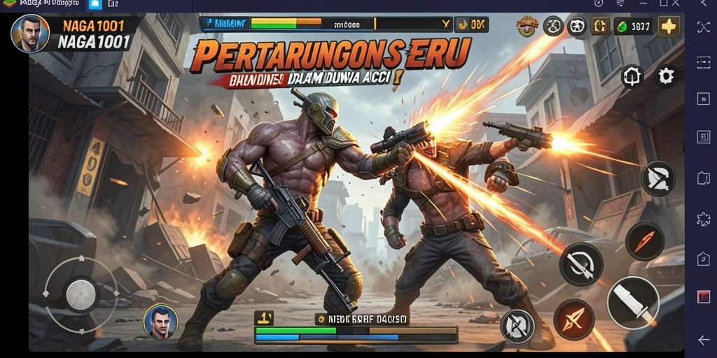 Screenshot NAGA1001 menampilkan aksi permainan yang seru dan mendebarkan.