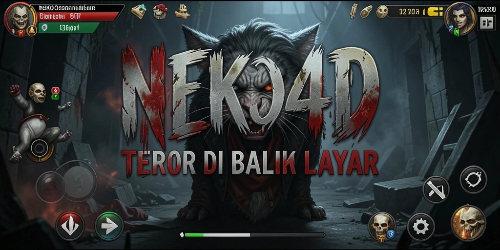Tampak menakutkan di dalam dunia NEKO4D yang kelam.