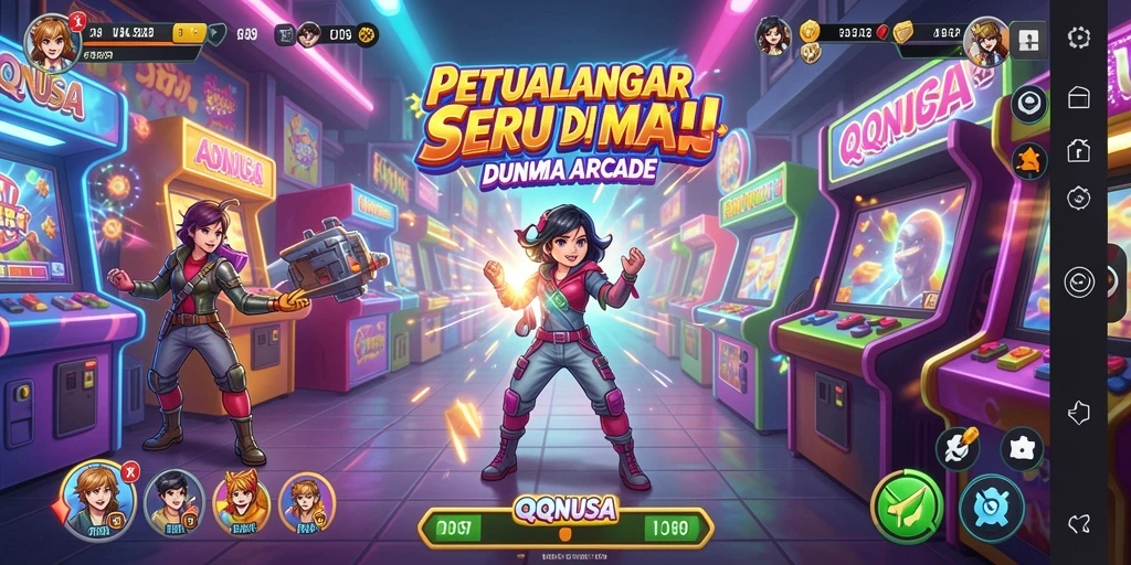 Tangkapan layar menampilkan gameplay menegangkan dari QQNUSA.