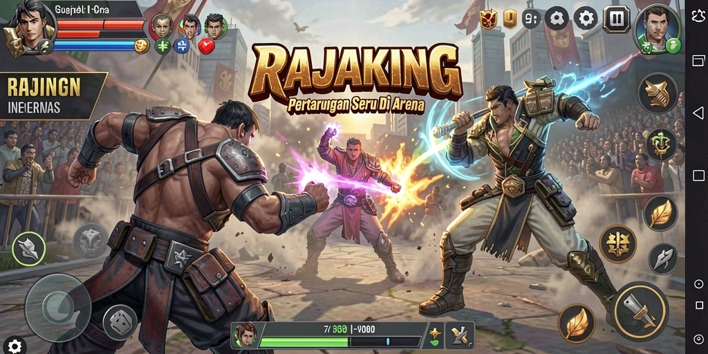 Tampilkan aksi seru dalam pertarungan RAJAKING.