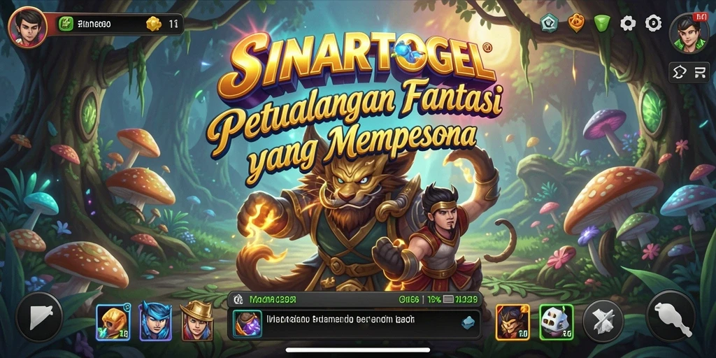 Screenshot gameplay SINARTOGEL menunjukkan petualangan RPG yang mendebarkan.