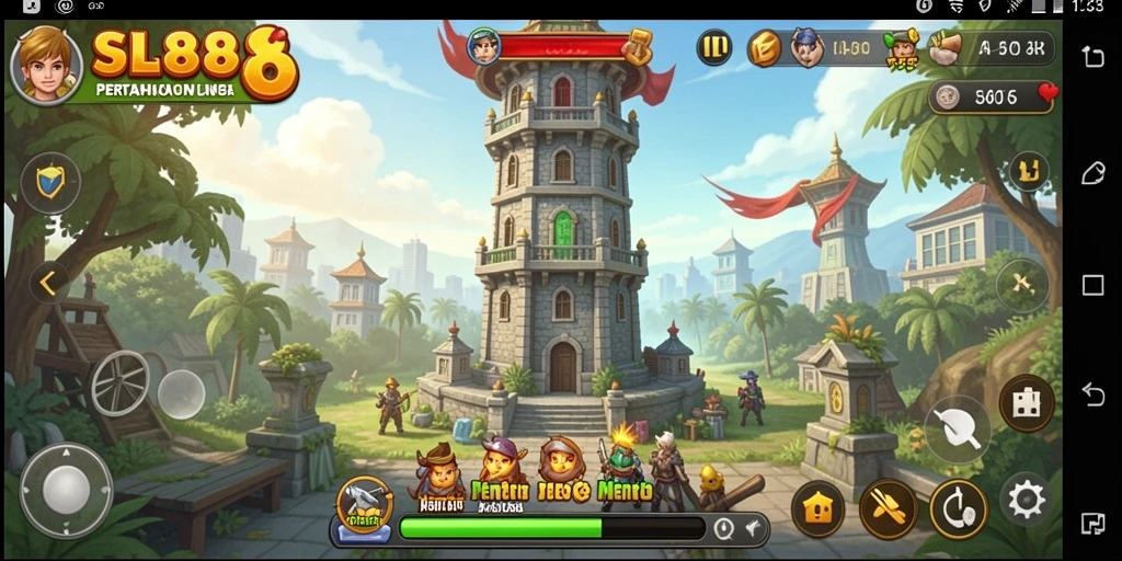 Tampilan gameplay Tower Defense yang seru dan strategis.