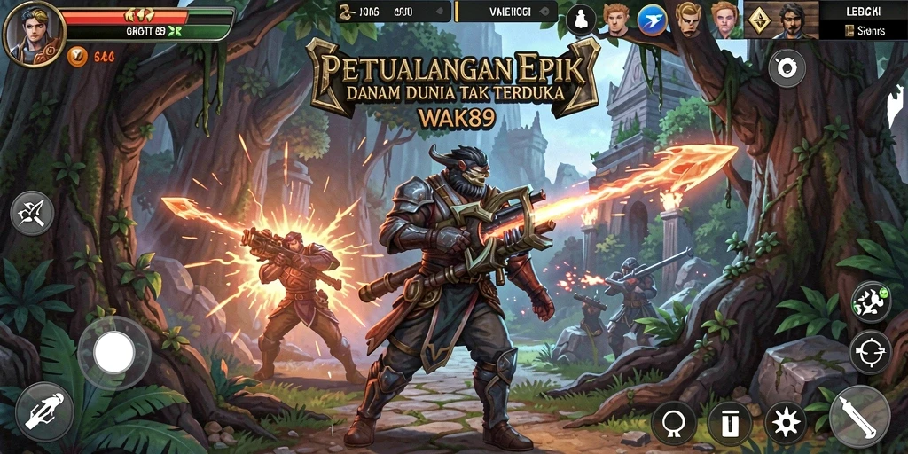 Screenshot gameplay <strong>WAK89</strong> menampilkan aksi seru dalam dunia petualangan.